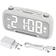ROCAM Wecker Digital mit Bluetooth Lautsprecher, Radiowecker für das Schlafzimmer Digital Uhr Tischuhr Netzbetrieb/Dimmbar/Nachtlicht/USB/Typ-C/DST/Nap Timer/Batterie-Backup Küchenradio