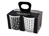 Form: rund ASA Coppetta Espressobecher, Keramik, Weiß/Schwarz, 6.5 cm, 4