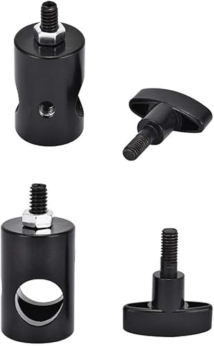 Vista 6 de Adaptador de soporte de luz de 4 piezas, adaptador rápido de aluminio convertido con tornillo de 1/4 pulgadas, soporte de montaje DSLR, adaptador