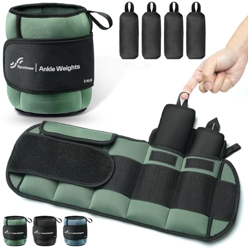 Sportneer Adjustable Ankle Weights 20 LBS
