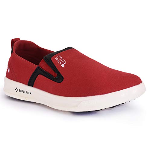 Image of Campus Men's Style Walk Red /Blk Sneakers - 6 UK (40 EU) (7 US) (LS-202)