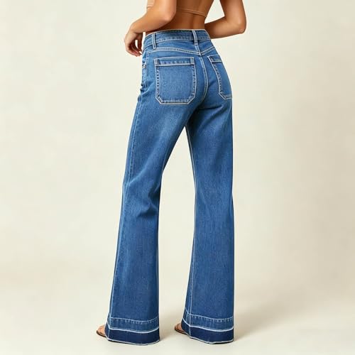 Jean surdimensionné fluide taille haute | Le pantalon léger femme - 4