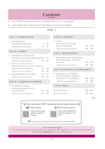 Image of Oswaal CBSE Mathematics Part-1 Question Bank Chapter-wise & Topic-wise Class 9 | Based on NCERT Textbook Ganita Manjari | Includes Summary, Competency-Based Question, Self-Assessment & Practice Papers
