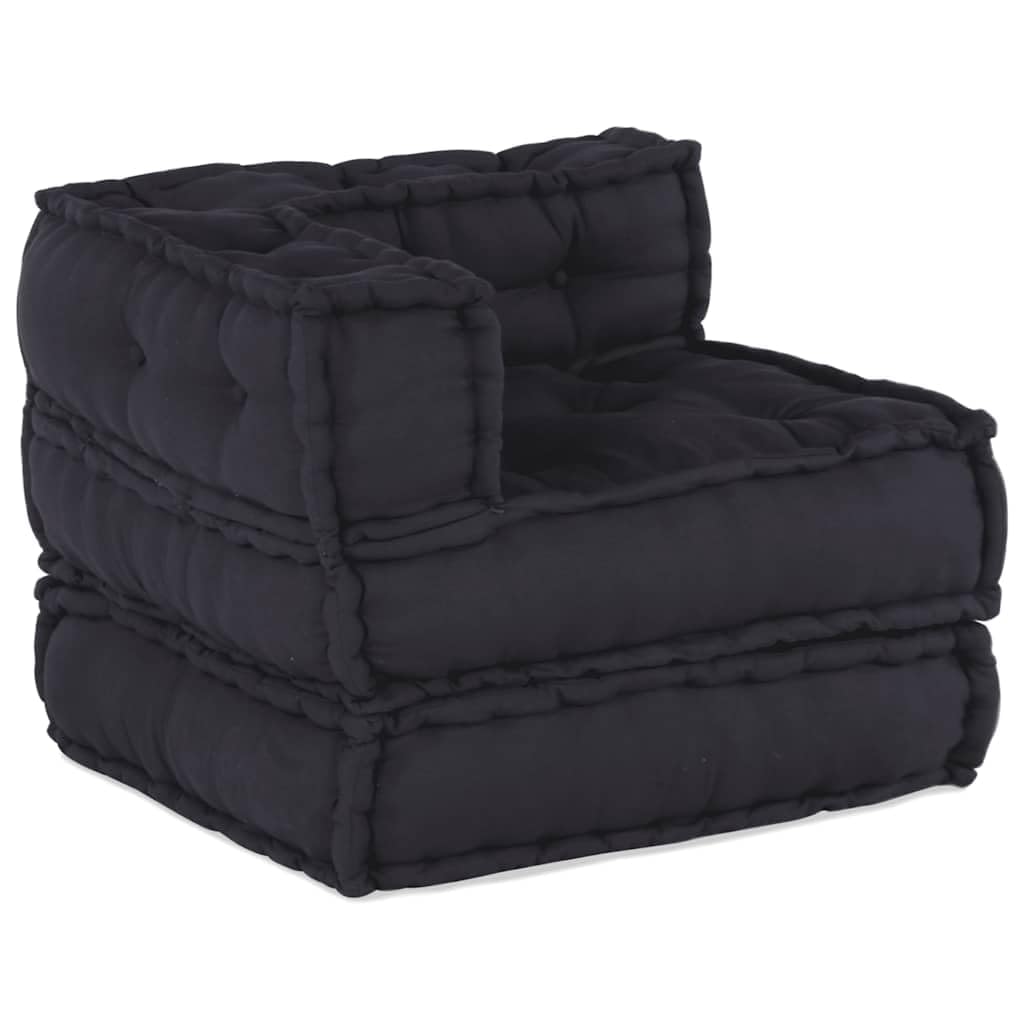 Sofá modular de suelo antracita, 70 x 70 x 54 cm, sillón de
