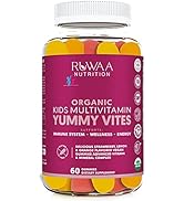 KIDS VITAMINS Ruwaa Nutrition USDA Certified Organic Kids Multivitamin Gummies, Vitamins For Kids