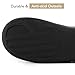 VeraCosy Women's Two-Tone Slippers Soft Comfy Knit Memory Foam Non-slip Indoor Outdoor House Shoes Charcoal Cobalt, 7-8 US