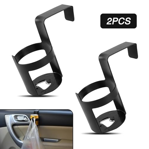 Portavasos de agua colgante para carro 2 piezas negro miniatura 6