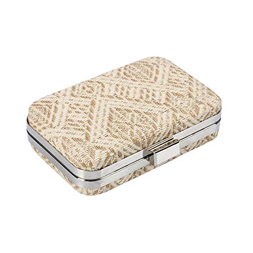 clutch etnico polyester bege besha