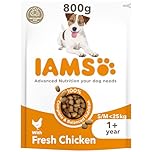 IAMS Adult Small Medium Complete Dry Dog Food Chicken 800g - With DentalCare System