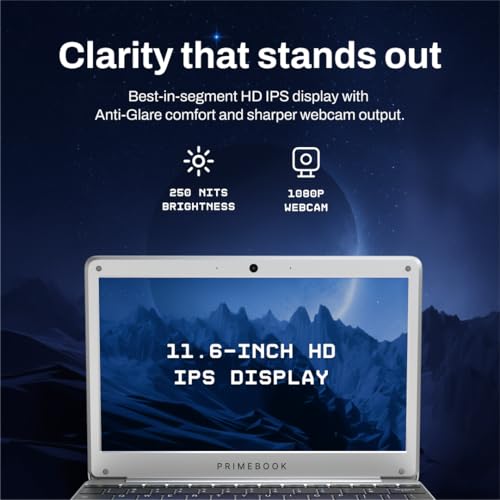 Image of Primebook 2 Neo (2026) | 6GB RAM, 128GB Storage (Upgradable Upto 512GB) | MediaTek Helio G99 | Android 15 (PrimeOS3.0) | in-Built AI | 11.6 inch Thin & Light Laptop | Type-C, USB, MicroSD Ports
