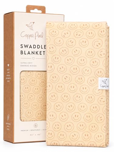 Image of Copper Pearl Swaddle Blankets for Newborns | Soft Stretchy Receiving Blankets for Boys and Girls | Large 46 x 46 Inch Baby Blankets | Lightweight and Breathable Swaddles | Vance