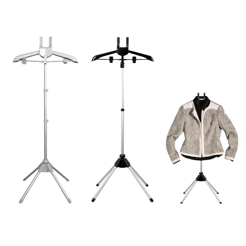 YIYIYD - Soporte para vaporizador de ropa, color negro, vertical