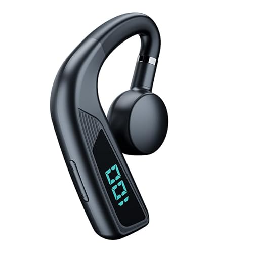 Single Ear Bluetooth Headset With Microphone Air Bone Conduction Headphone Ear Bud With Earhooks Open Ear Headphones Wireless Bluetooth Bone Conducting Wireless Earbud Earpiece For Workout Running #TOP24