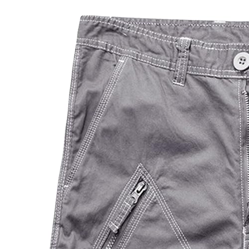 Bermuda cargo de algodón para hombre gris talla 33 miniatura 4