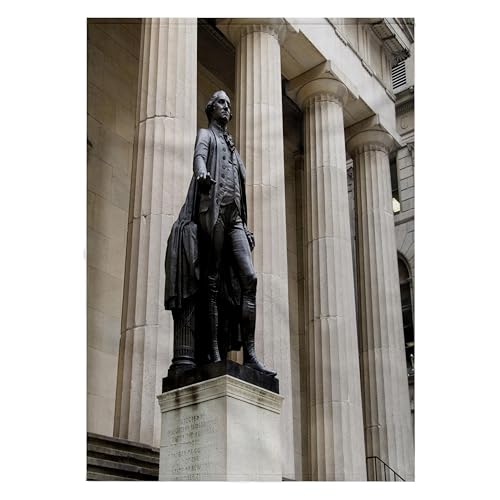 3dRose 22x30 Bath Hand Pool Towel - George Washington, Federal Hall, New York City - US33 BBA0054 - Bill Bachmann New York