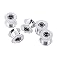 Yosoo Health Gear 5Er Pack 10Mm Spannrolle Mit 5Mm Bohrung Aus Aluminium Zahnriemen Umlenkrolle Für 3D Drucker 2Gt Glatte Riemenscheibe, Zahnlos, Ideal Druck Anwendungen, Breite Kompatibel
