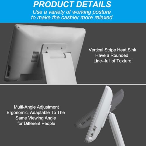 Image of 15.6 in Touch Screen Cash Register, Enhancing Transaction Efficiency,Screen Display Cash Monitor,Screen Adjustable Angle