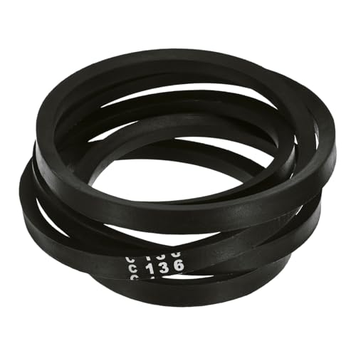 Courroies trapézoïdales C136 uxcell section C de 353.1 cm noire pour transmission industrielle