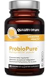 Quality of Life Probiopure - Powerful Probiotic Supplement – Supports Digestion, Regularity & Immune Health - Includes Probiotic Morinaga BB536 – 30 Vegetable Capsules
