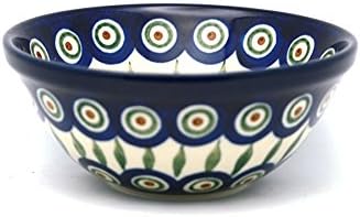 Polish Pottery Bowl - Small Nesting (5 1/2") - Peacock