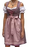 Modelgröße 36 Dirndl Set Flora 2tlg. Trachtenkleid Lila Rosa geblümt 548GT (40)