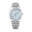 silver blue watch for men