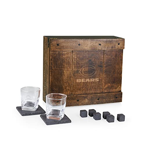 PICNIC TIME Chicago Bears Whiskey Box Gift Set