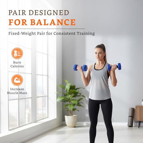 Image of Amazon Brand - Solimo Vinyl Dumbbell