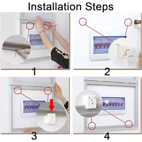 Solution de décoration intérieure et cache-panneau électrique mural 70 x 50 cm - 6