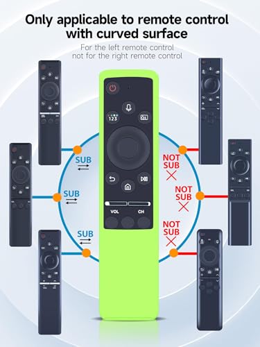 Coque silicone pour télécommande Samsung Voice TV phosphorescente en lot de 3