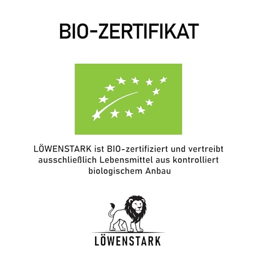Löwenstark I BIO-Pinienkerne 1 kg I Pinien-Kerne roh I ideal als Snack, für die Herstellung von Pesto, zum Backen & Verfeinern von Salaten I Pine Nuts, vegan aus kontrolliert biologischem Anbau