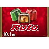 ROLO Rich Chocolate Caramels, Christmas Candy Bag, 10.1 oz