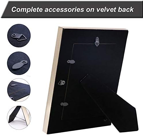 Meetart 4x6 2 Pack Mirror Photo Frames Sets for Wall Pictures Decor or Table Stand