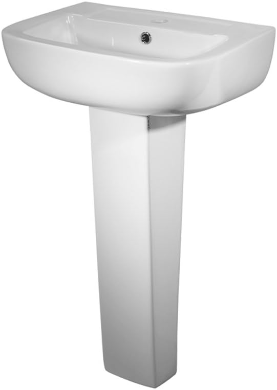 TC Mini 500mm 1th Basin & Pedestal by JL Bathrooms
