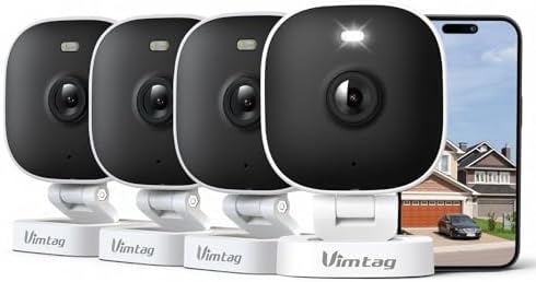 VIM TAG 2,5K 4MP Mini Überwachungskamera Außen, WLAN-Kamera