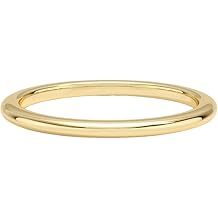 9K/14K/18K Yellow Gold Real Gold Rings, Ring Thin Polished