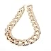 MANDI HOME 2016 Shiny Link Id Celebrity Style Alloy Choker Necklace Chunky Chain (Gold)