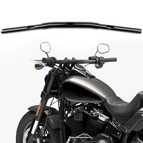 TIGERSGATE Drag Bars 1.25 inch Handlebars for 2018-Up Harley Softail 2013-2017 Street Bob FXDB 2008-2017 Fat Bob FXDF, Black
