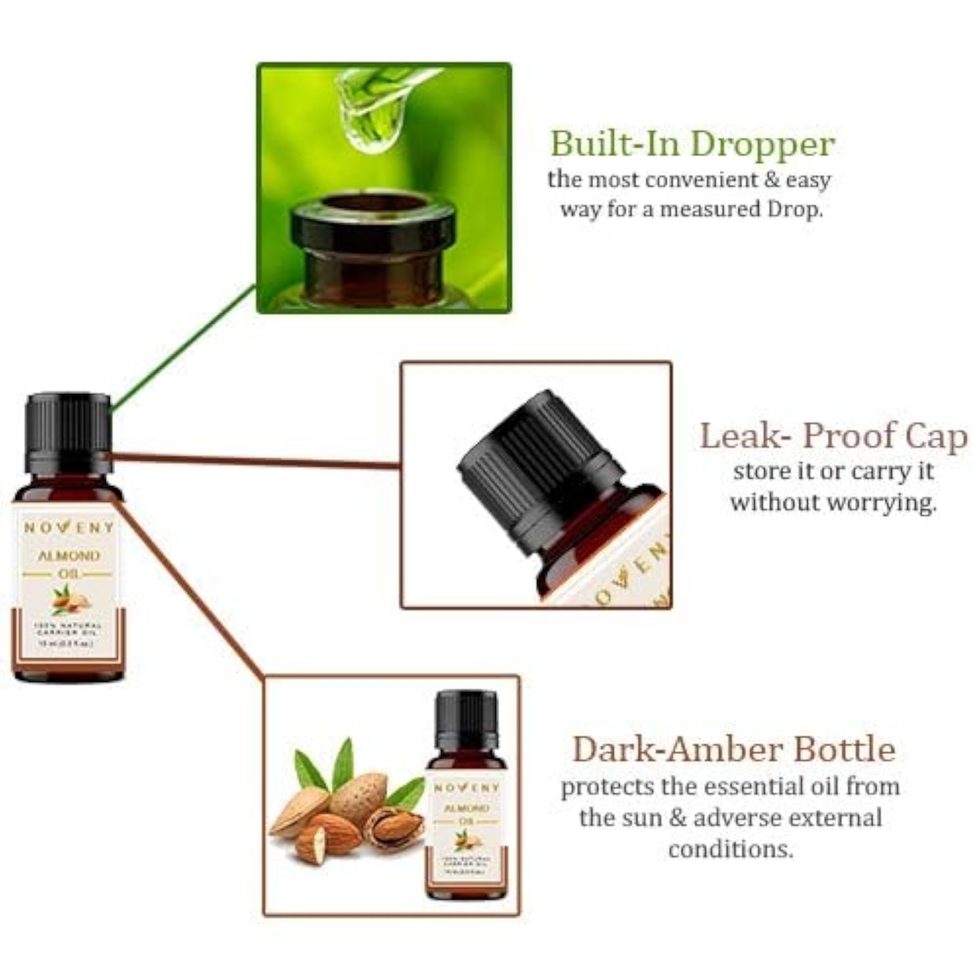 Sweet Almond Cold-Pressed Oil, 15ml
