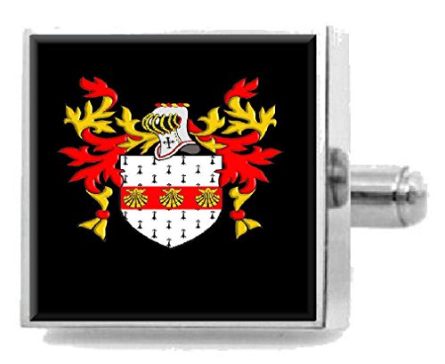 Clip para corbata de Escocia pasador de caballero con escudo grabado y bolsa