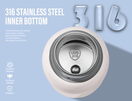 Litex Kids Water Bottle Thermos For Ages 3-15 - 17 Oz Bpa-Free Straw - Cute Reusable Vacuum Thermos - Adjustable Cup Strap For Girls, Boys, School, Outdoor Use（Pink #TOP1