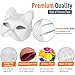 Therian Mask Kit – 3 Cat Masks Base, 4 Colored Felts, 3 Eye Mesh Pieces & 12 Paints, DIY Animal Cat Fox Mask Craft Kit, Furry Masks for Painting, Fun Halloween Party Favor