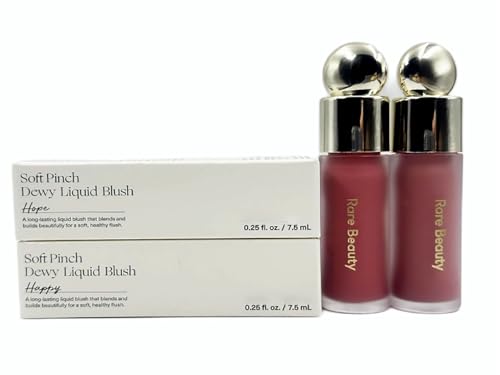 2Pcs Rare Hope Happy Soft & Pinch Liquid Blush, Beauty Cheek Face Blush 0.25 fl.oz (Hope+Happy)