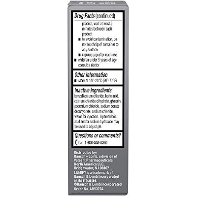 LUMIFY Redness Reliever Eye Drops, for Whiter & Brighter Looking Eyes, 0.08 Fl Oz ((Pack of 2))