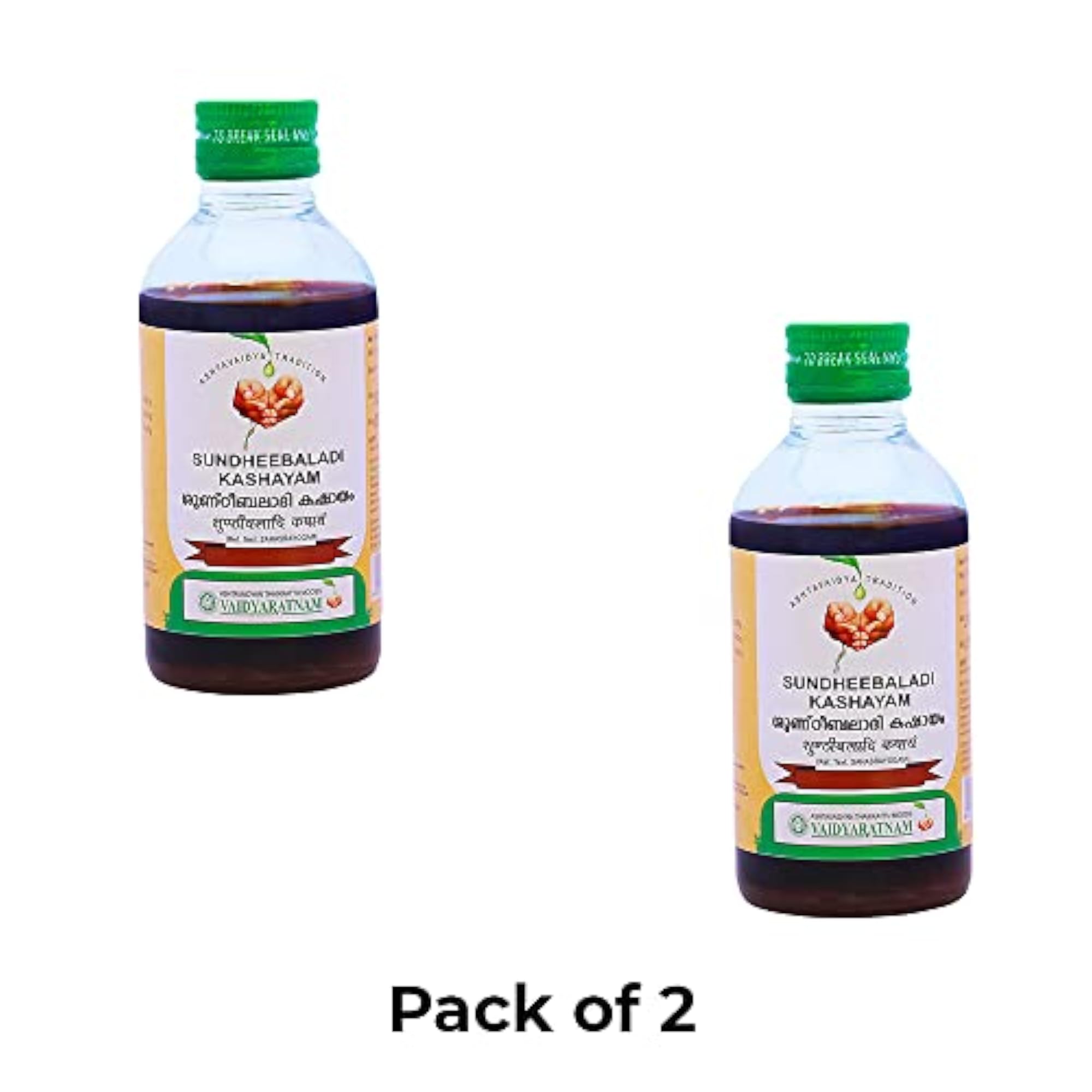 Vaidyaratnam Sundheebaladi Kashayam, 200 ML Pack of 2