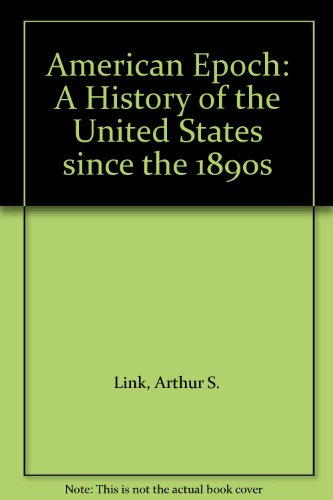 American Epoch: A History of the United States ... B001U5DP4M Book Cover
