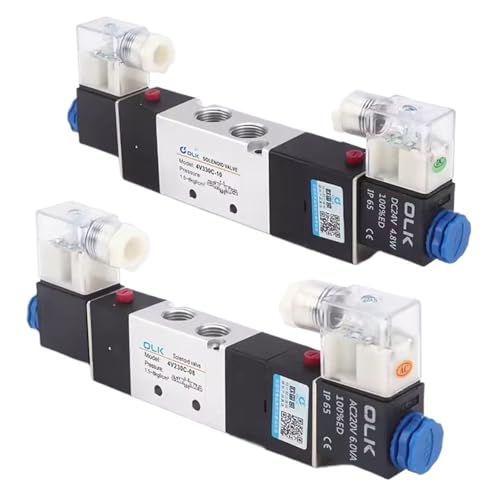 Vanne solénoïde pneumatique 4V330C-10 distributeur 3 positions AC24V