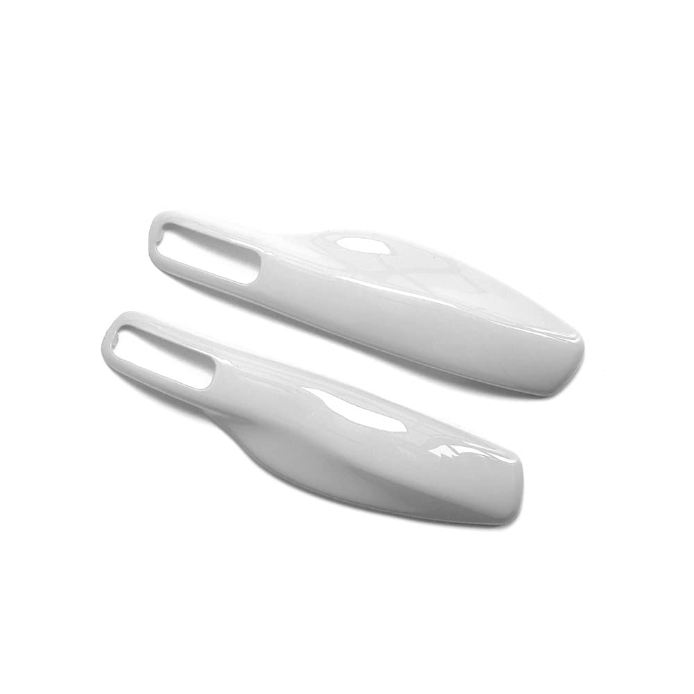 KUNIO Cover Per Chiave Auto Adatta Per Porsche Panamera Cayenne 911 Macan Boxster Cayman 718 918 981 991 Portachiavi Shell TPU Portachiavi Portachiavi 3 Pulsanti B Bianco