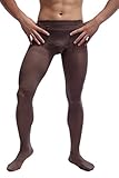 Azure Dragon Sexy Sheer Pantyhose for Men,warm Men opening 80D tights