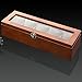 WQFFQWK Wood Watch Display Box Organizer Black Top Watch Wooden Case Fashion Watch Storage Packing Gift Boxes Jewelry Case (Color : 3 Slots) (5 Slots)